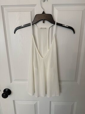 Free People Ribbed V-Neck Spaghetti Strap Tank